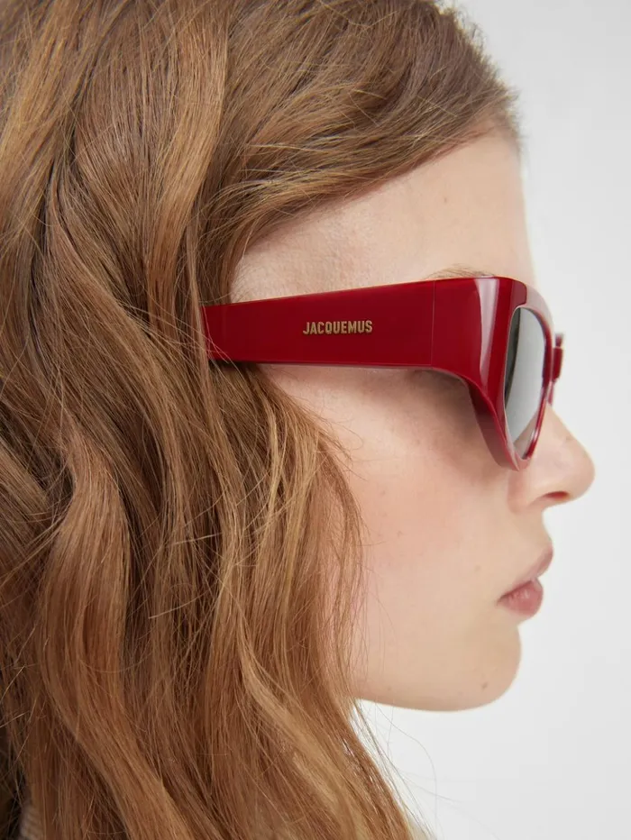 WomenMen Sunglasses JACQUEMUS The Gala Sunglasses Burgundy