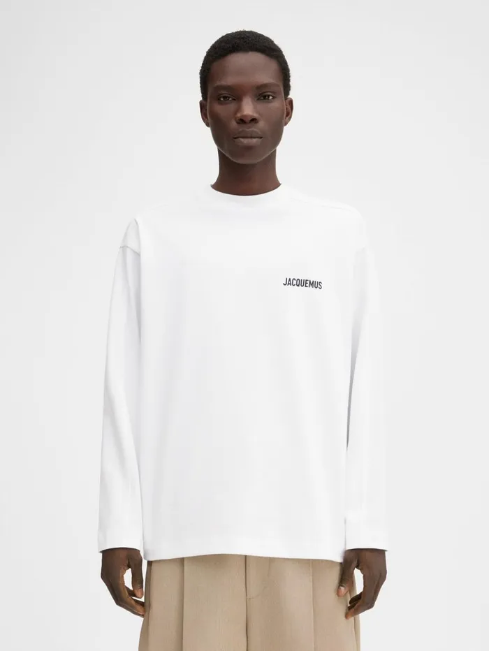 WomenMen Tshirts JACQUEMUS The London Address Tshirt Londres White