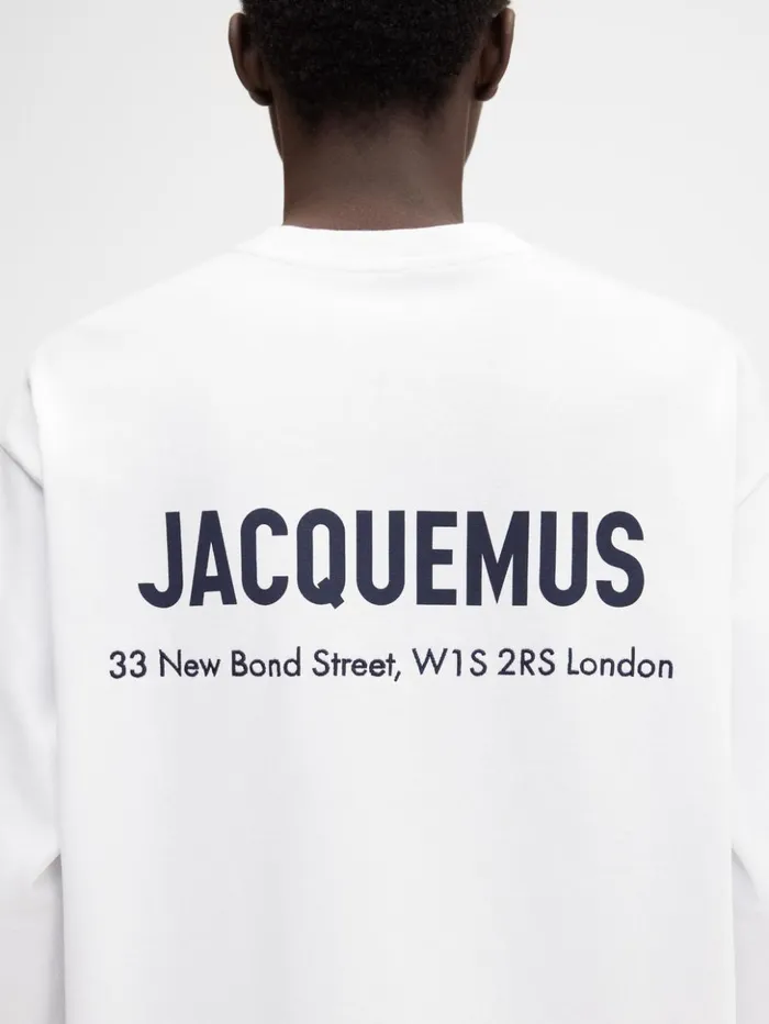 WomenMen Tshirts JACQUEMUS The London Address Tshirt Londres White WomenMen Tshirts JACQUEMUS The London Address Tshirt Londres White