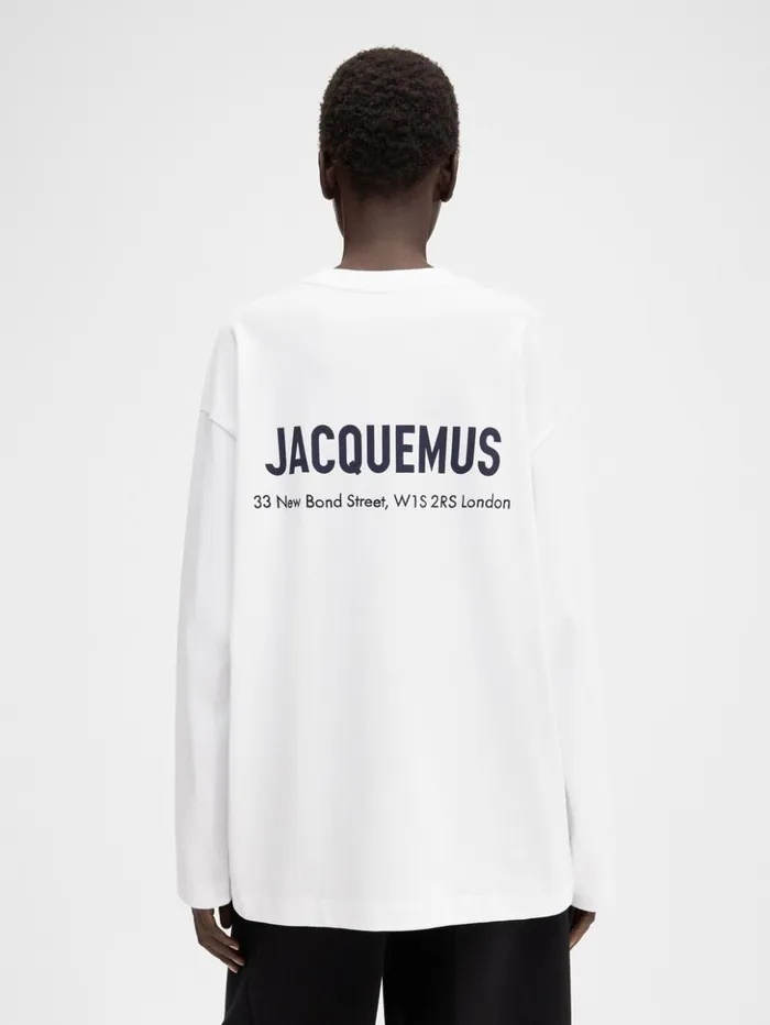 WomenMen Tshirts JACQUEMUS The London Address Tshirt Londres White WomenMen Tshirts JACQUEMUS The London Address Tshirt Londres White