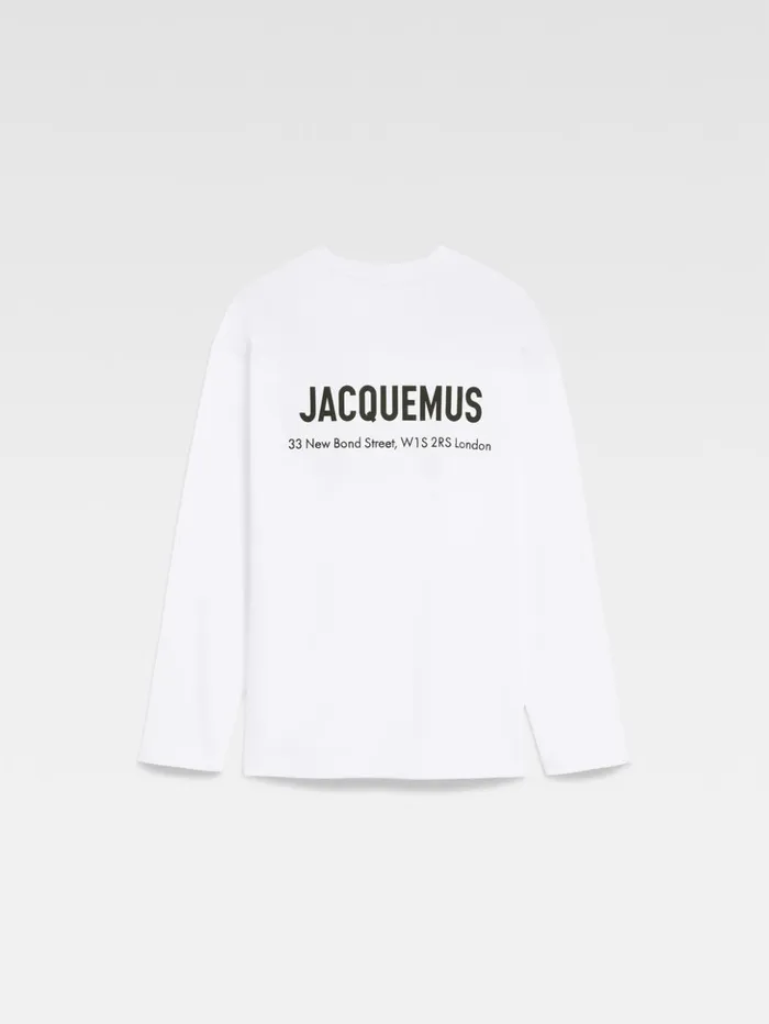 WomenMen Tshirts JACQUEMUS The London Address Tshirt Londres White WomenMen Tshirts JACQUEMUS The London Address Tshirt Londres White