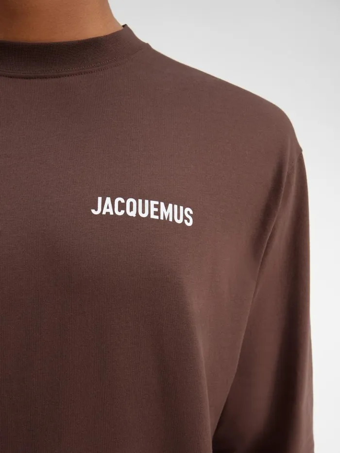 WomenMen Tshirts JACQUEMUS The Longsleeve Tshirt Brown WomenMen Tshirts JACQUEMUS The Longsleeve Tshirt Brown