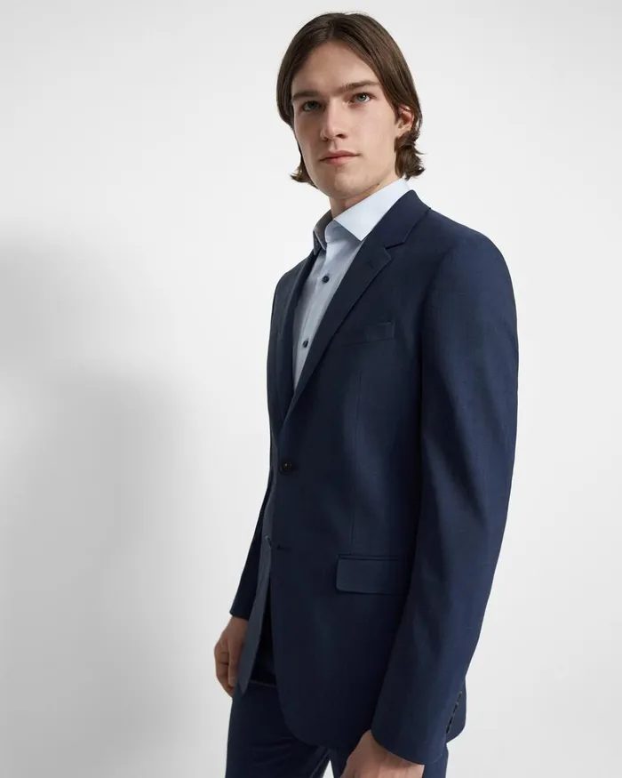 WomenMen Theory Blazers Jackets Structured Blazer In Stretch Wool Altitude