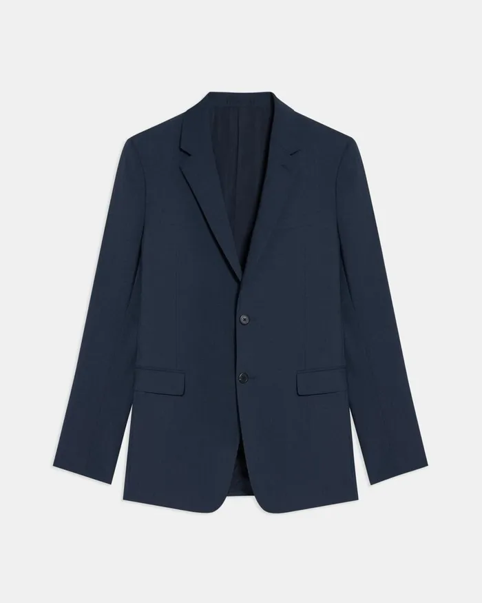 WomenMen Theory Blazers Jackets Structured Blazer In Stretch Wool Altitude