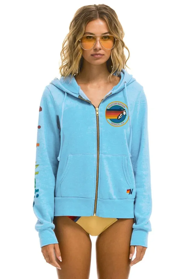 WomenMen Tops Aviator Nation AVIATOR NATION HOODIE 8211 SKY