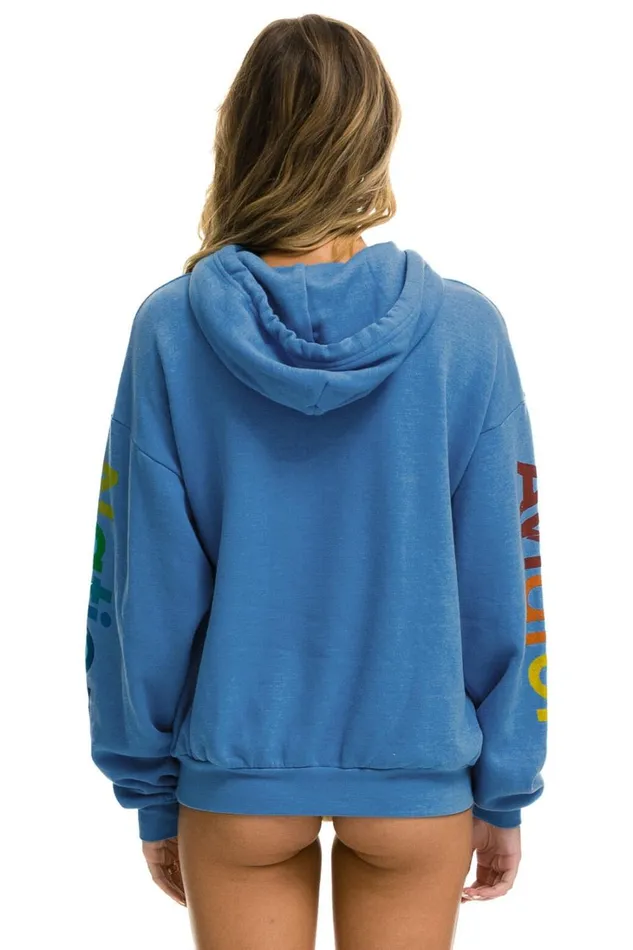 WomenMen Tops Aviator Nation AVIATOR NATION RELAXED PULLOVER HOODIE 8211 COBALT WomenMen Tops Aviator Nation AVIATOR NATION RELAXED PULLOVER HOODIE 8211 COBALT