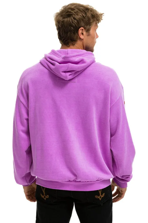 WomenMen Tops Aviator Nation AVIATOR NATION RELAXED PULLOVER HOODIE 8211 NEON PURPLE WomenMen Tops Aviator Nation AVIATOR NATION RELAXED PULLOVER HOODIE 8211 NEON PURPLE