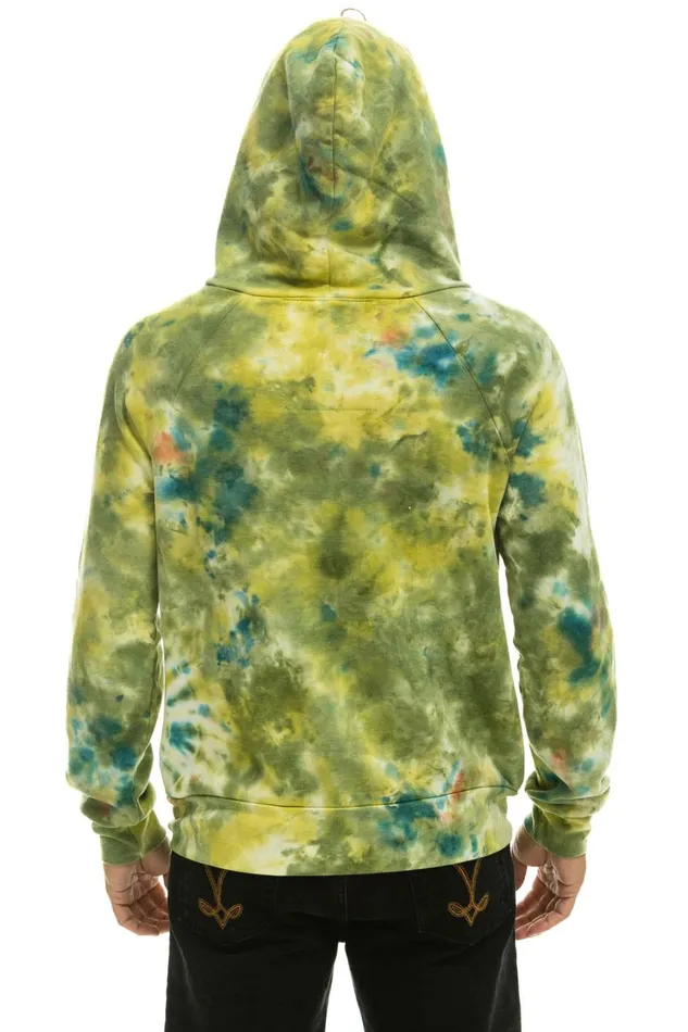 WomenMen Tops Aviator Nation RELAXED HAND DYED ZIP HOODIE 8211 TIE DYE GREEN YELLOW WomenMen Tops Aviator Nation RELAXED HAND DYED ZIP HOODIE 8211 TIE DYE GREEN YELLOW