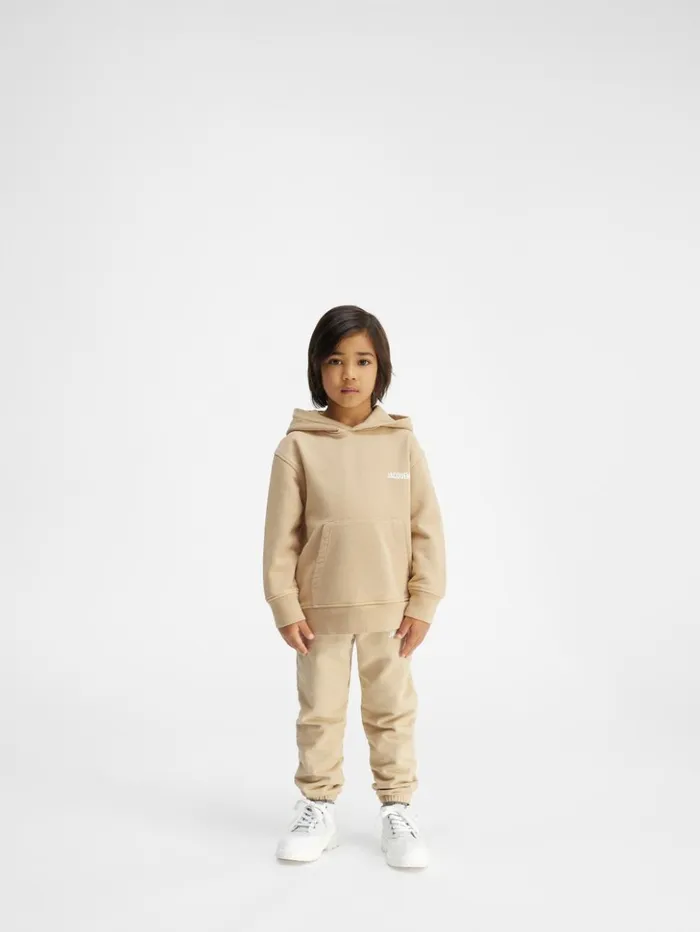 WomenMen Tops JACQUEMUS The Jacquemus Kids039 Sweatshirt Dark Beige