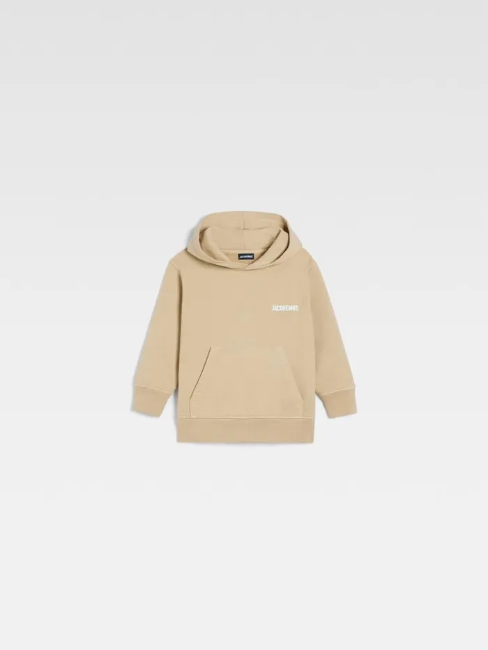 WomenMen Tops JACQUEMUS The Jacquemus Kids039 Sweatshirt Dark Beige