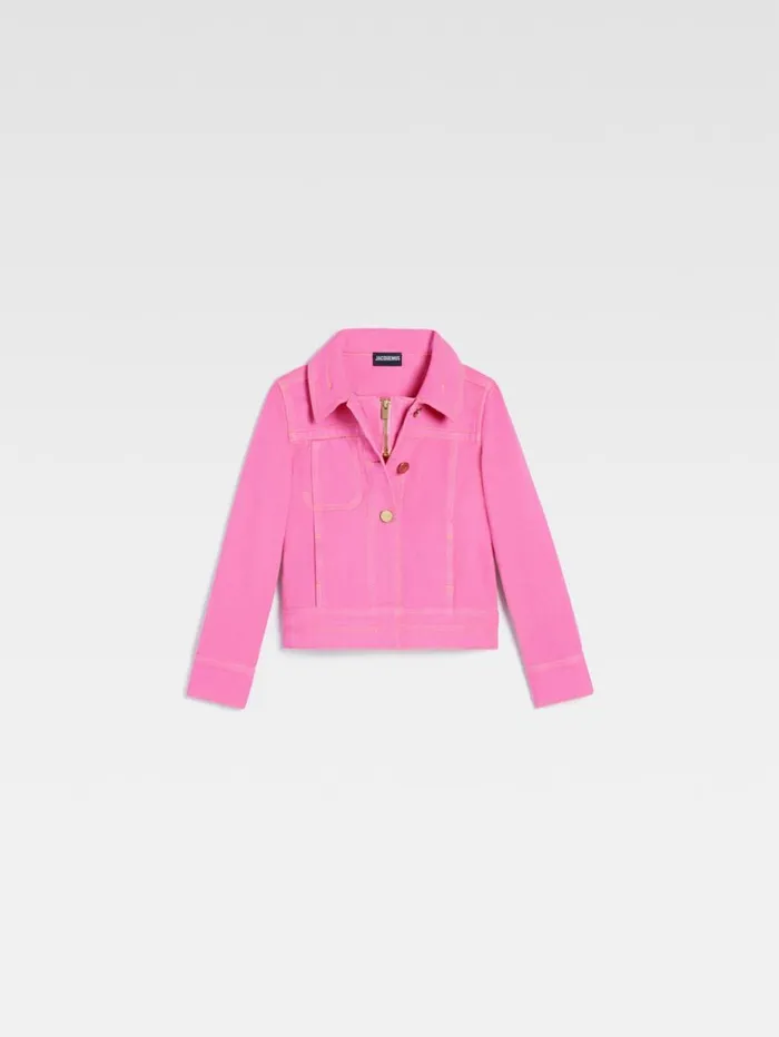 WomenMen Tops JACQUEMUS The Kids039 DeNmes Denim Jacket Pink WomenMen Tops JACQUEMUS The Kids039 DeNmes Denim Jacket Pink