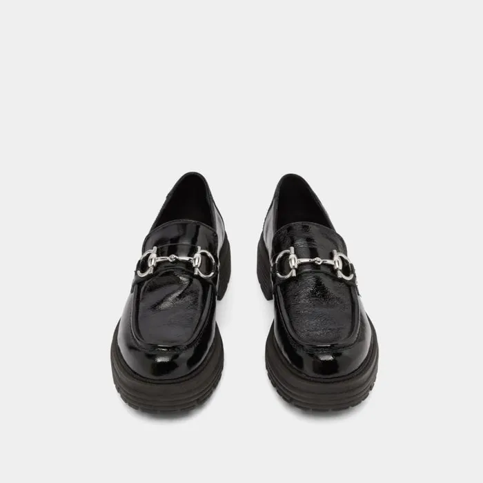 Women Moccasins With Bits And Notched Soles Black JONAK Loafers
