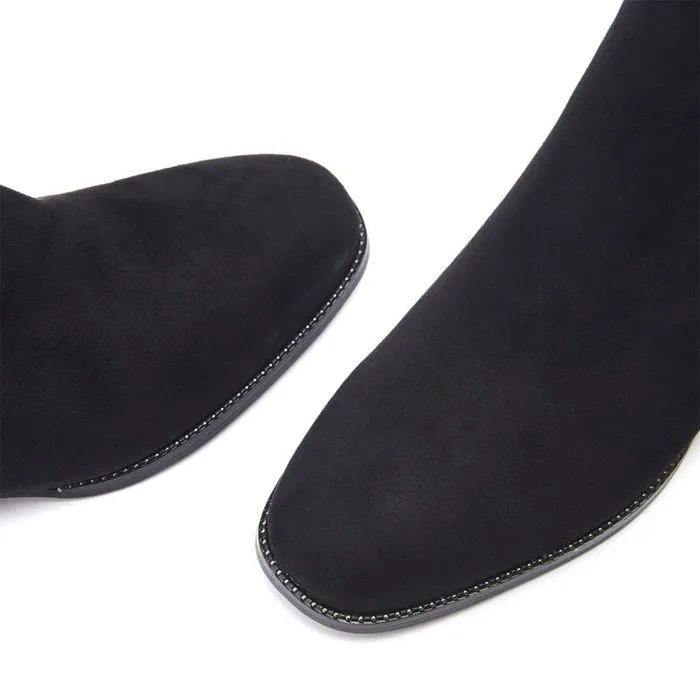 Women Moda In Pelle Black Boots Madeley Black Alcantara