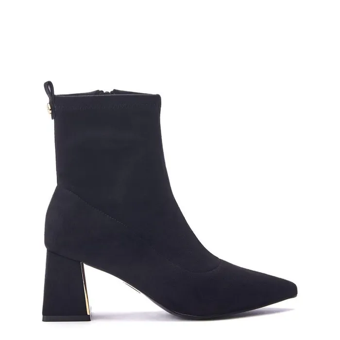 Women Moda In Pelle Black Boots Pasco Black Alcantara