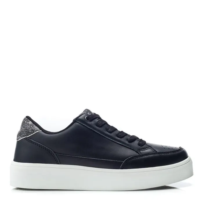 Women Moda In Pelle Black Trainers Bsoleful BJessie Black Leather