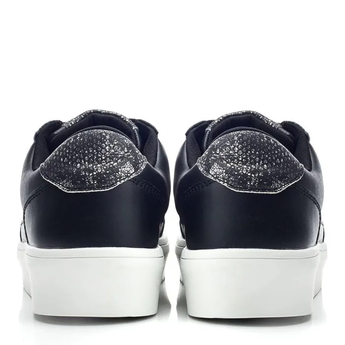 Women Moda In Pelle Black Trainers Bsoleful BJessie Black Leather