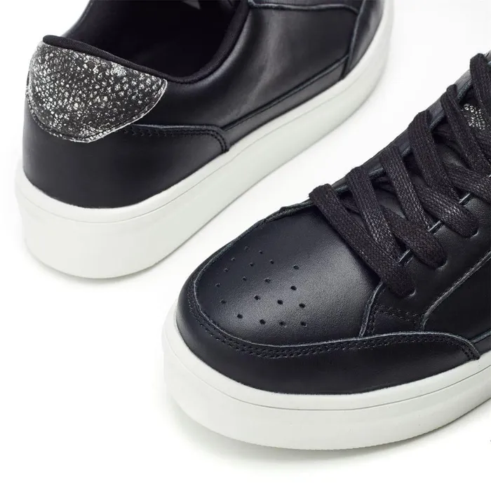 Women Moda In Pelle Black Trainers Bsoleful BJessie Black Leather