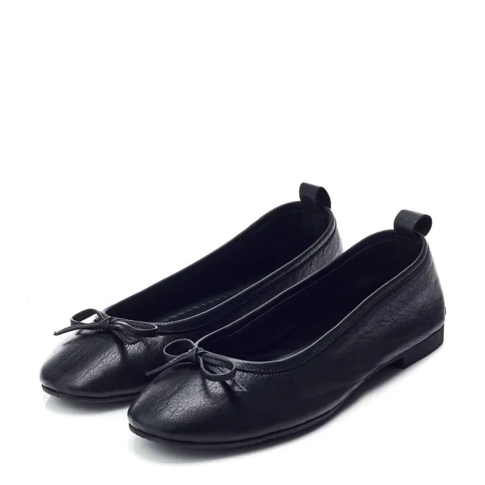 Women Moda In Pelle Casual Shoes Bsoleful BButterfly Black Leather