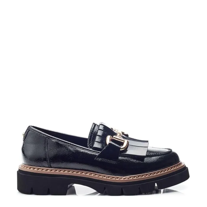 Women Moda In Pelle Casual Shoes Daniya Black Patent