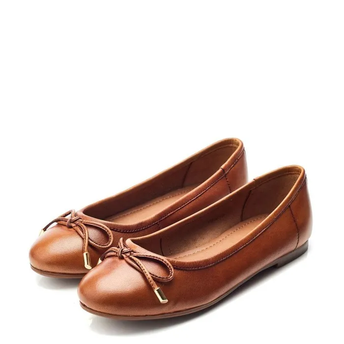 Women Moda In Pelle Casual Shoes Feebie Tan Leather