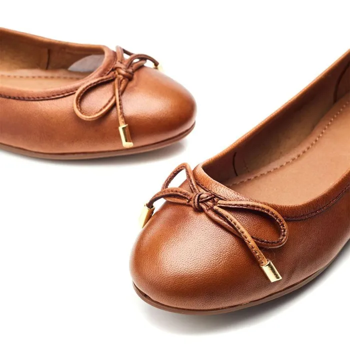 Women Moda In Pelle Casual Shoes Feebie Tan Leather