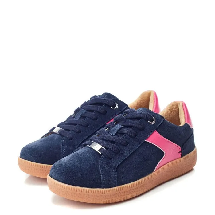 Women Moda In Pelle Casual Trainers Allette Navy Suede