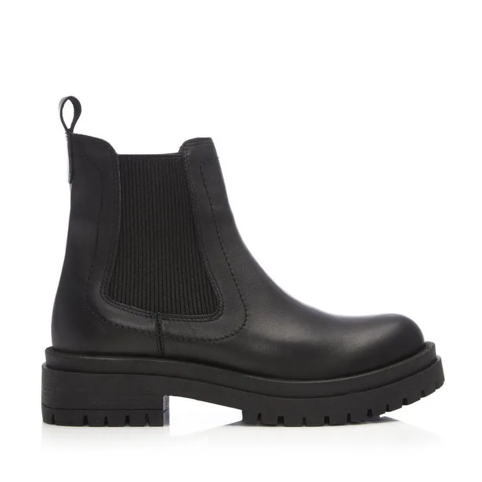 Women Moda In Pelle Chelsea Boots Bsoleful BWaya Black Leather