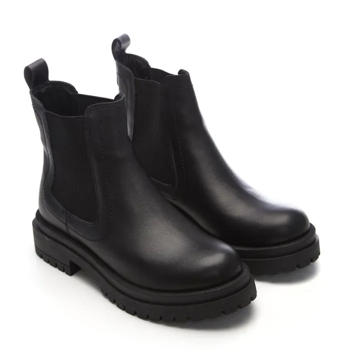 Women Moda In Pelle Chelsea Boots Bsoleful BWaya Black Leather