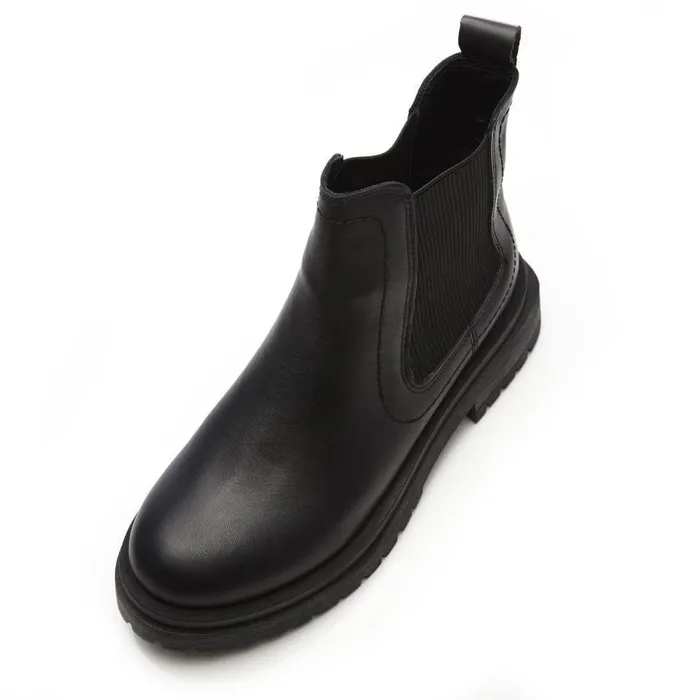Women Moda In Pelle Chelsea Boots Bsoleful BWaya Black Leather