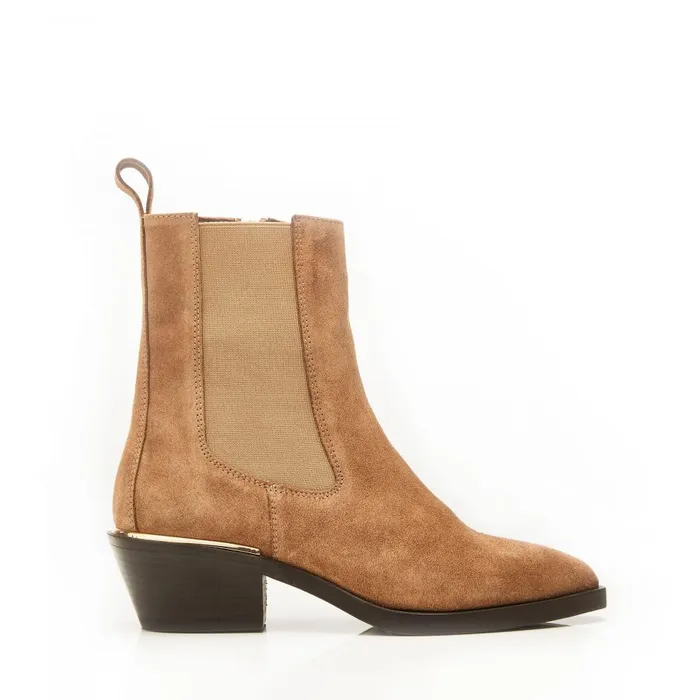 Women Moda In Pelle Chelsea Boots Kaela Taupe Suede