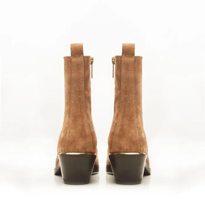 Women Moda In Pelle Chelsea Boots Kaela Taupe Suede