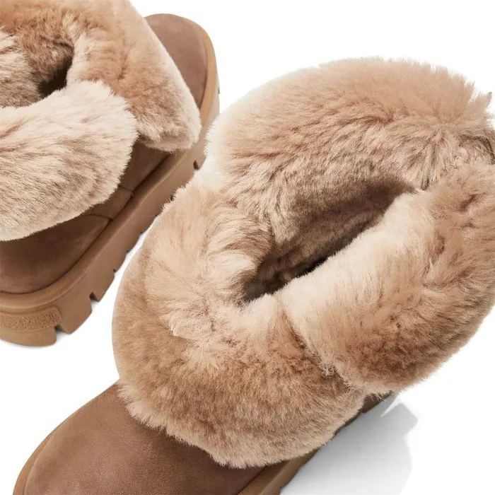 Women Moda In Pelle Chunky Boots Cassa Tan Leather