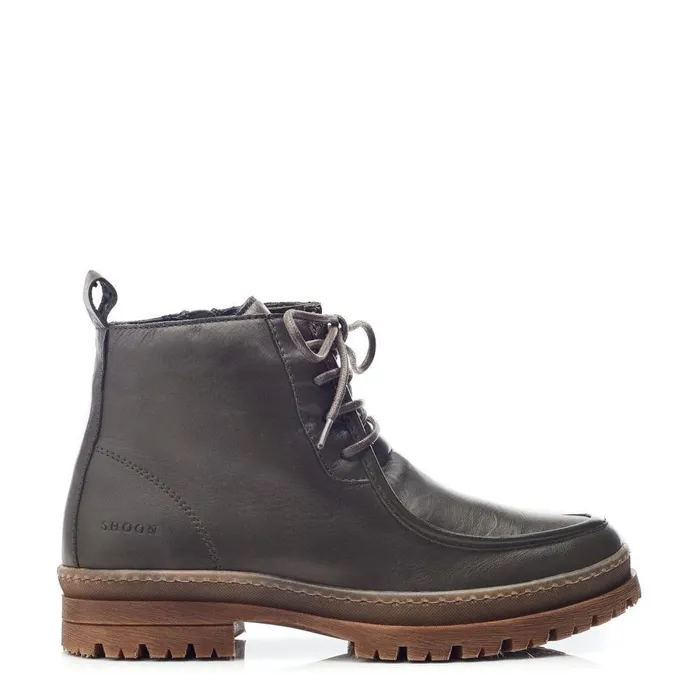 Women Moda In Pelle Chunky Boots Shoon Sh Orchid Olive Leather