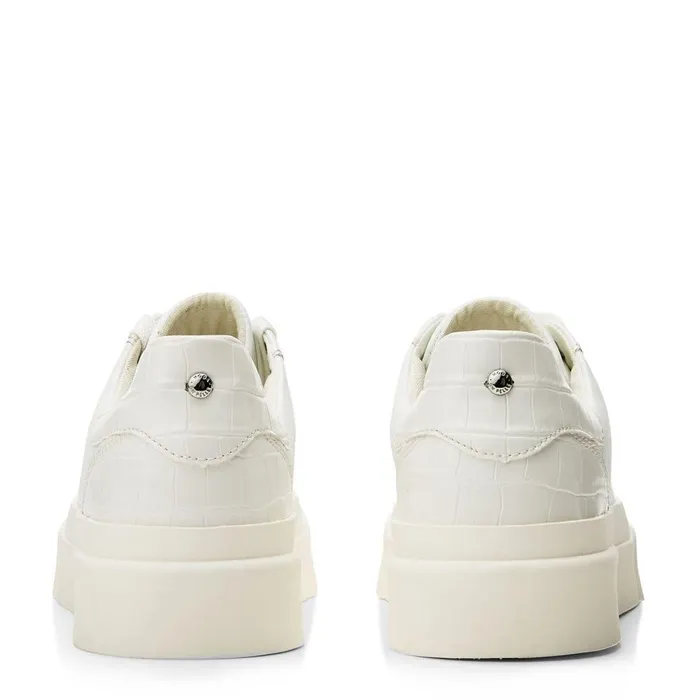 Women Moda In Pelle Chunky Trainers Amilyn White Leather