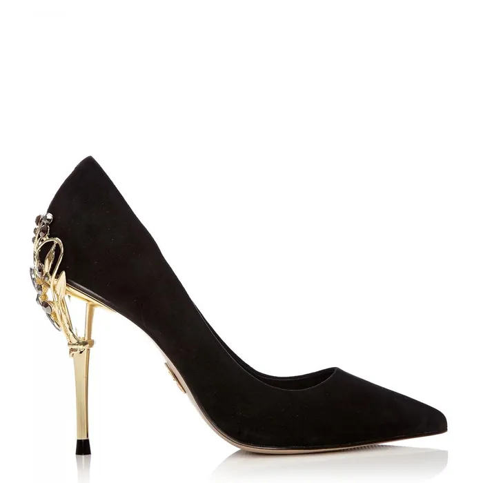 Women Moda In Pelle Court Shoes Illari Black Suede