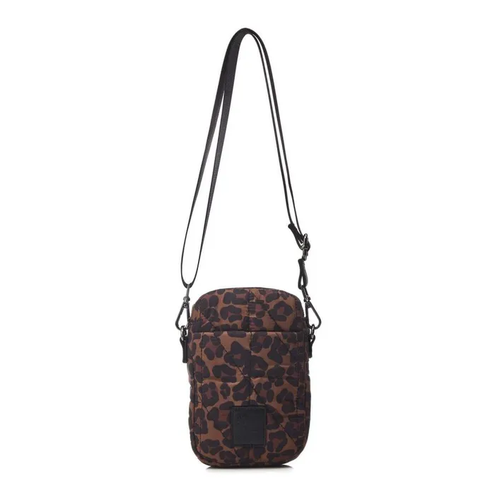 Women Moda In Pelle Crossbody Bags Ashtyn Bag Dark Leopard Nylon