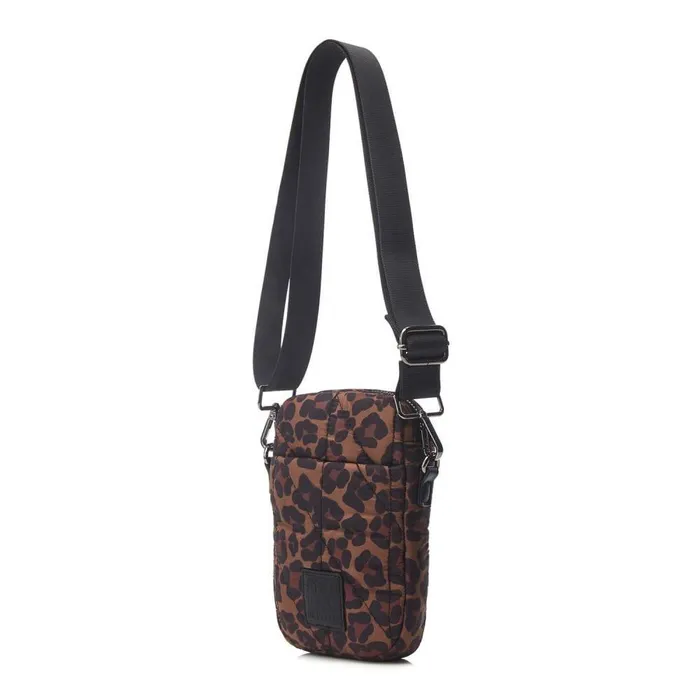 Women Moda In Pelle Crossbody Bags Ashtyn Bag Dark Leopard Nylon