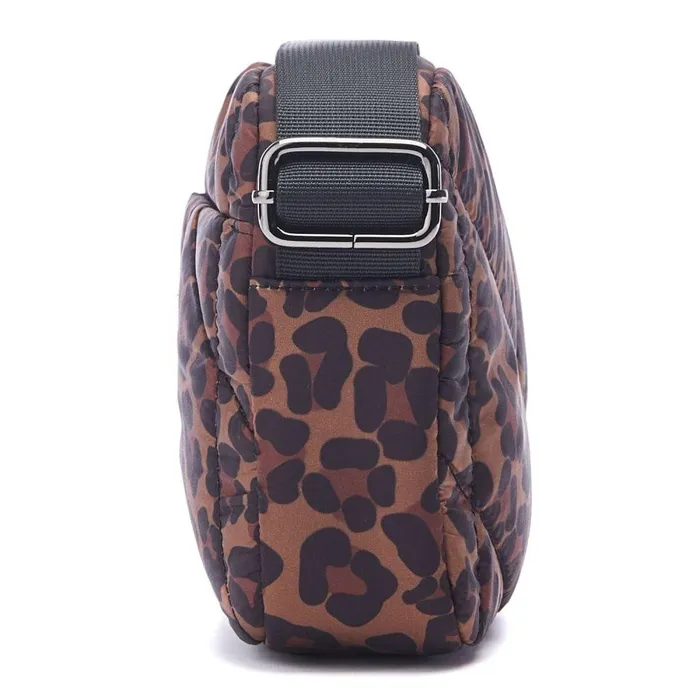 Women Moda In Pelle Crossbody Bags Azani Bag Dark Leopard Nylon