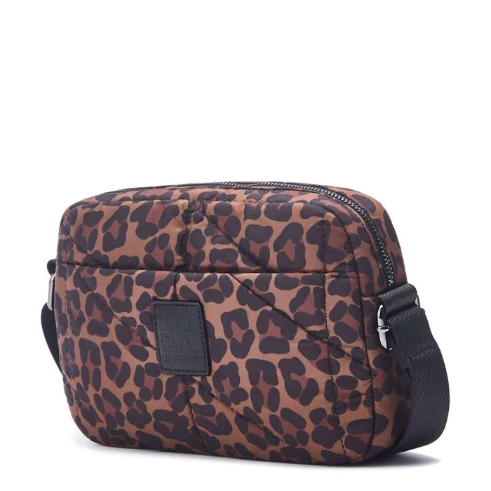 Women Moda In Pelle Crossbody Bags Azani Bag Dark Leopard Nylon