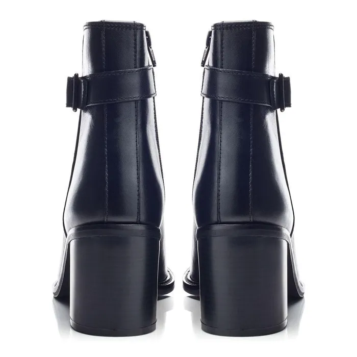 Women Moda In Pelle Heeled And Wedge Boots Bsoleful BDolores Black Leather