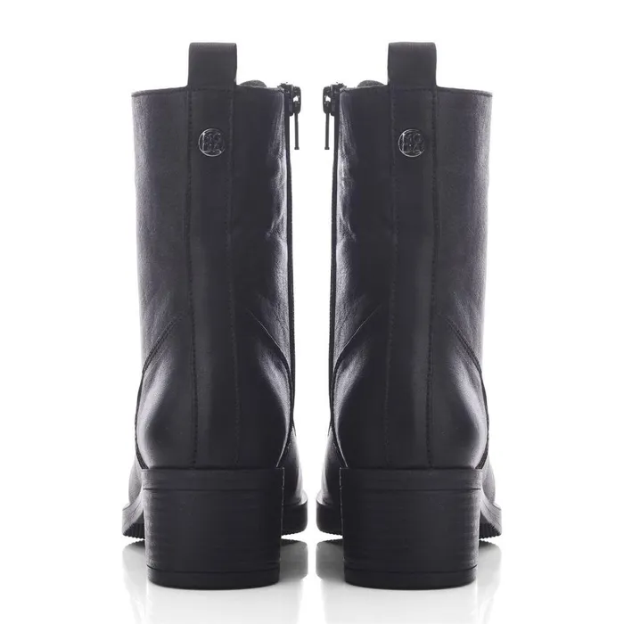 Women Moda In Pelle Heeled And Wedge Boots Calia Black Leather Women Moda In Pelle Heeled And Wedge Boots Calia Black Leather