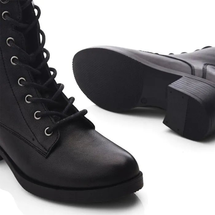 Women Moda In Pelle Heeled And Wedge Boots Calia Black Leather Women Moda In Pelle Heeled And Wedge Boots Calia Black Leather