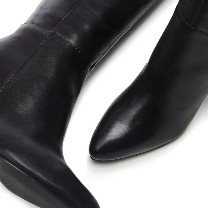 Women Moda In Pelle Knee High Boots Bsoleful BPepe Black Leather