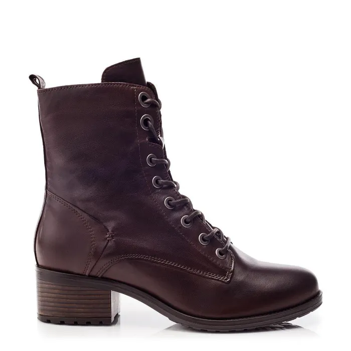 Women Moda In Pelle MidCalf Boots Bezzie Dark Brown Leather
