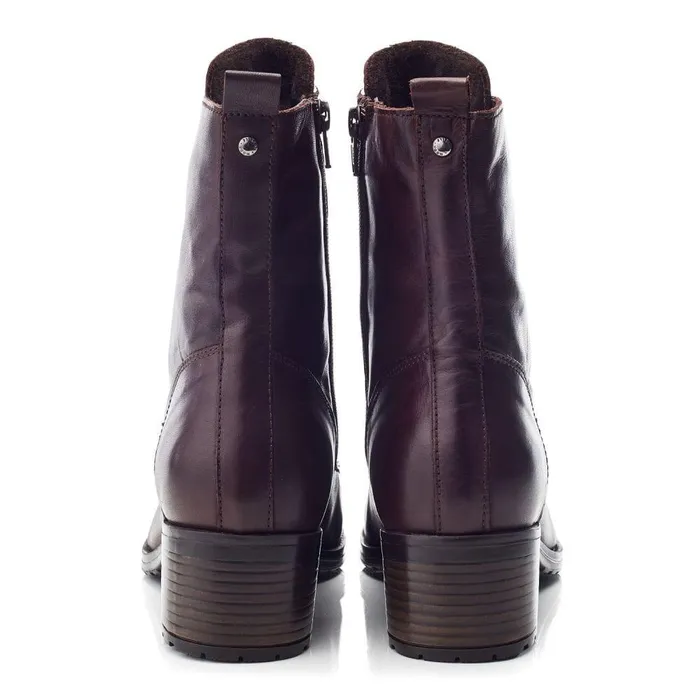 Women Moda In Pelle MidCalf Boots Bezzie Dark Brown Leather
