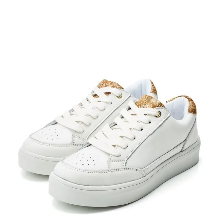Women Moda In Pelle Platform Trainers Bsoleful BJessie White Leather