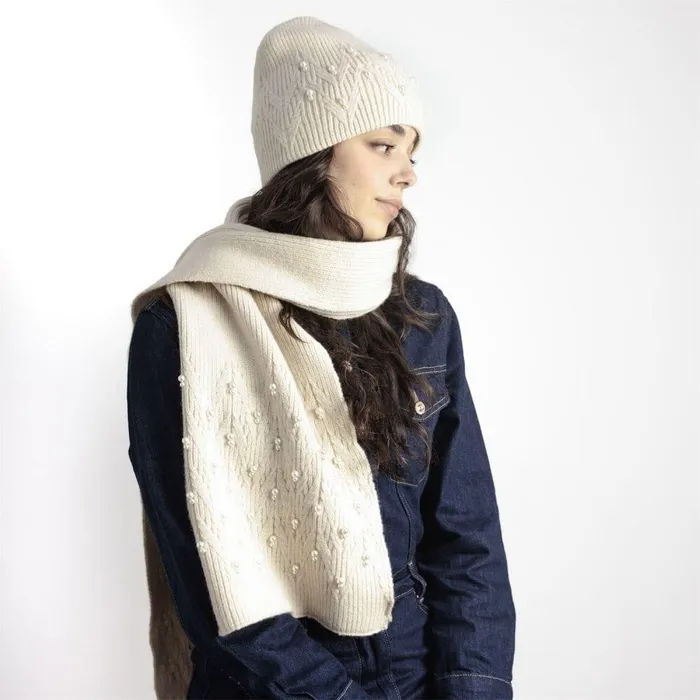 Women Moda In Pelle Scarves Promysescarf Cream Textile Women Moda In Pelle Scarves Promysescarf Cream Textile