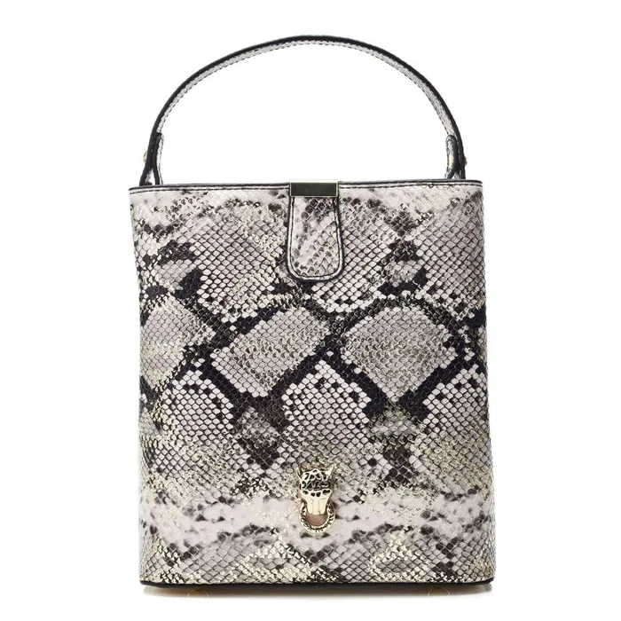 Women Moda In Pelle Shoulder Bags Adriana Bag Natural Snake Snake Print