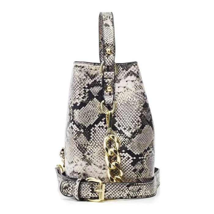 Women Moda In Pelle Shoulder Bags Adriana Bag Natural Snake Snake Print