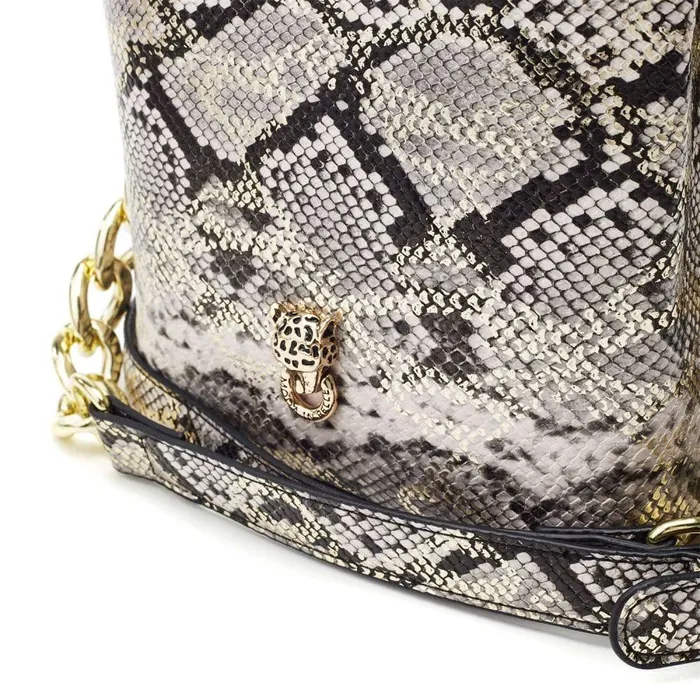 Women Moda In Pelle Shoulder Bags Adriana Bag Natural Snake Snake Print